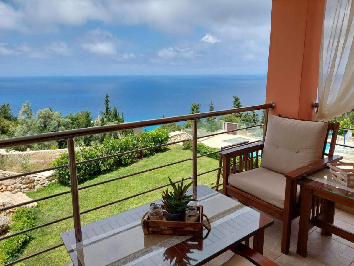 Villa Nereid Glafki - Enjoy Summer Sunsets Áyios Nikítas Exterior foto